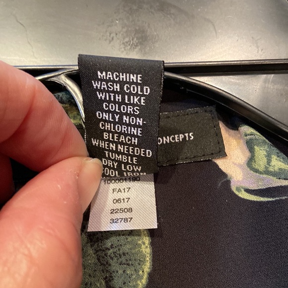 INC (International Concepts) floral blouson top - Picture 8 of 10